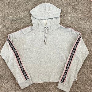 Grey cropped Aeropostale hoodie size xs